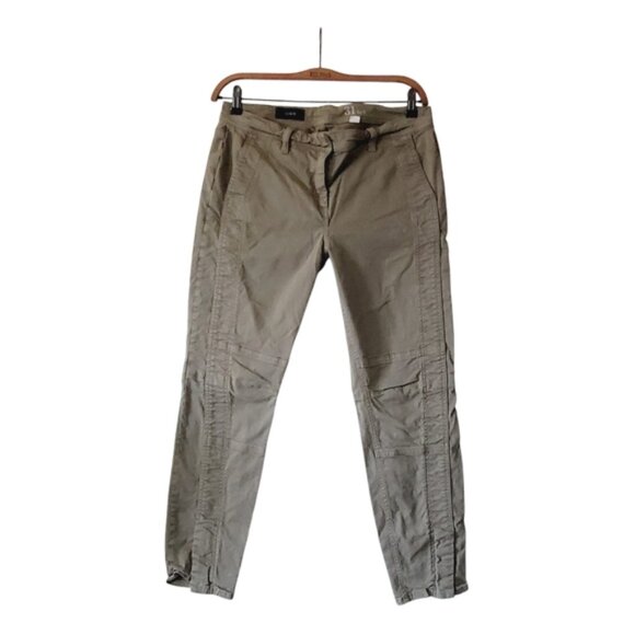 J. Crew Cotton Utility Olive Green Cargo Slim Straight Ankle Pant 31 - Picture 2 of 8